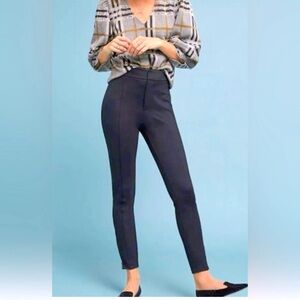 Anthropologie The Essential Slim Ankle Zip Pants – Black, Size 4